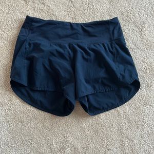 Lululemon 4in speed up shorts (Navy)